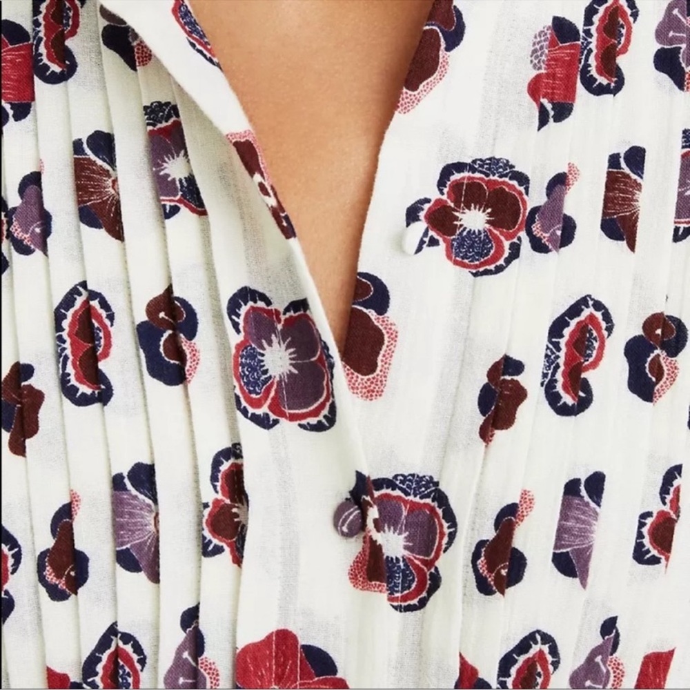 NWOT Madewell x Karen Walker Floral Fantasia Ruffled Cotton Midi Dress Women’s 6 - Picture 6 of 16